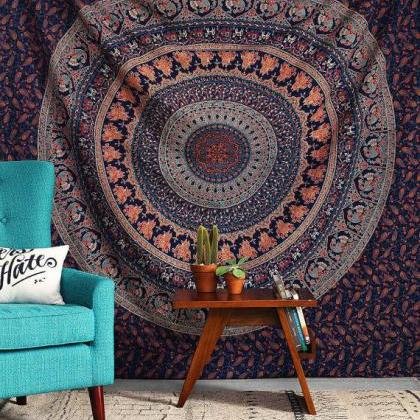Mandala Wall Hanging ,tapestry, Bed Cover