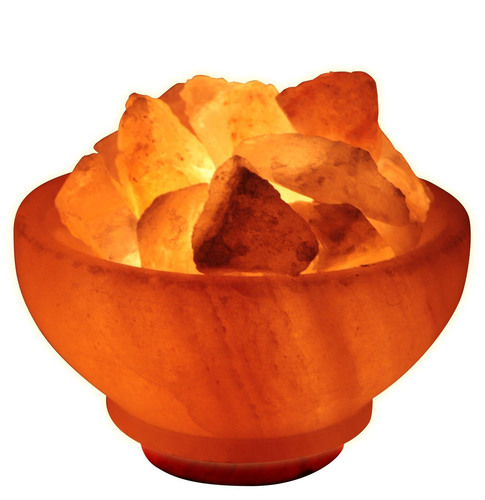 Himalayan Fire Bowl Salt Lamp Natural Crystal